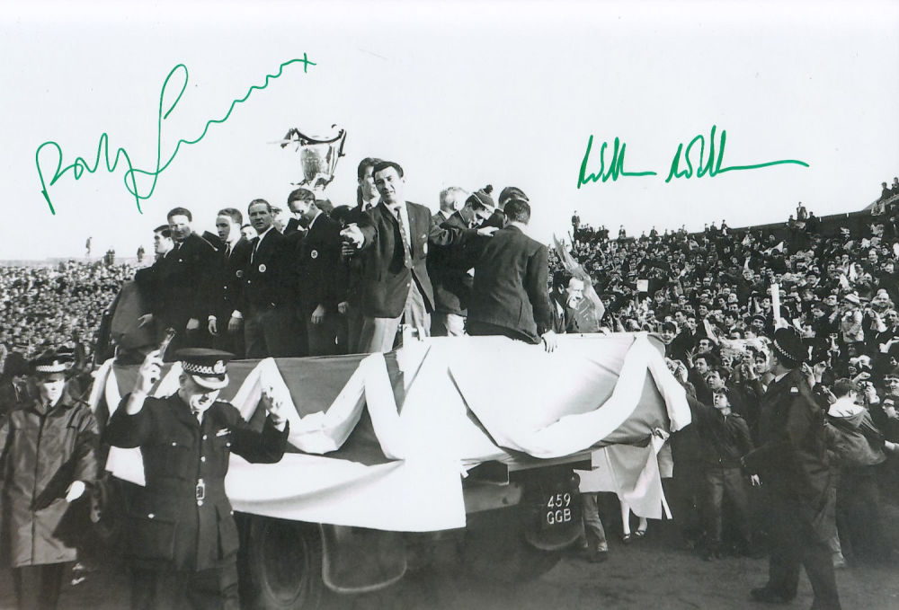 Lot 402: Autographed Celtic 12 X 8 Photo: B/W, Depicting...