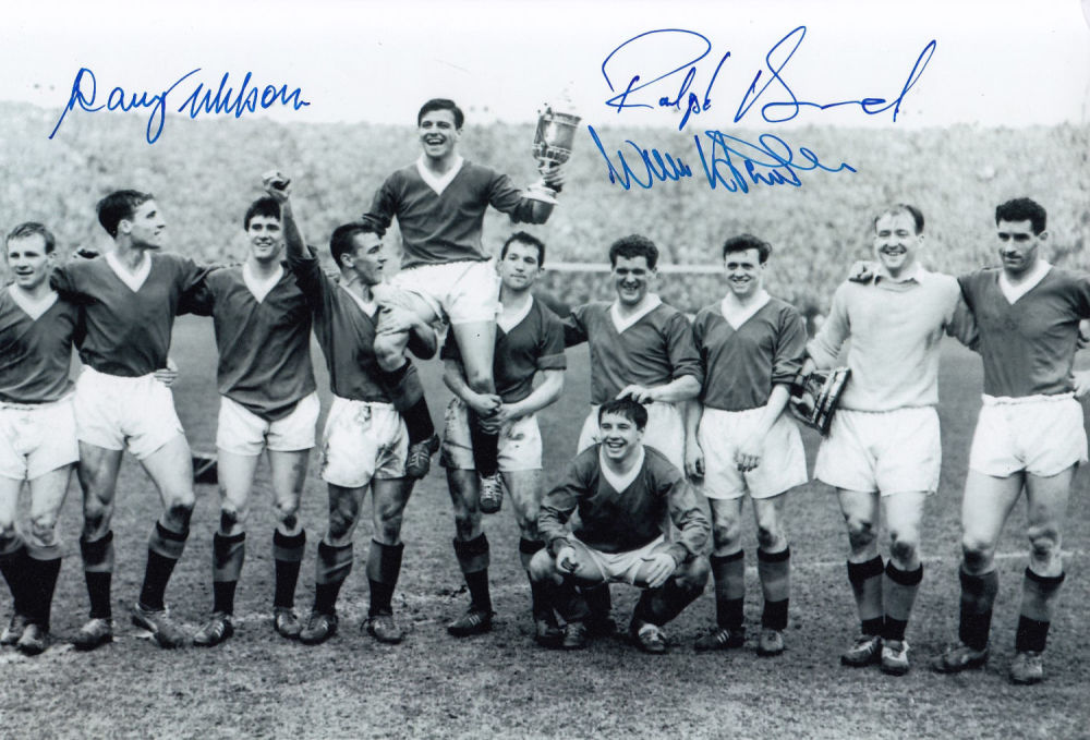 Lot 423: Autographed Rangers 12 X 8 Photo: B/W, Depicting...