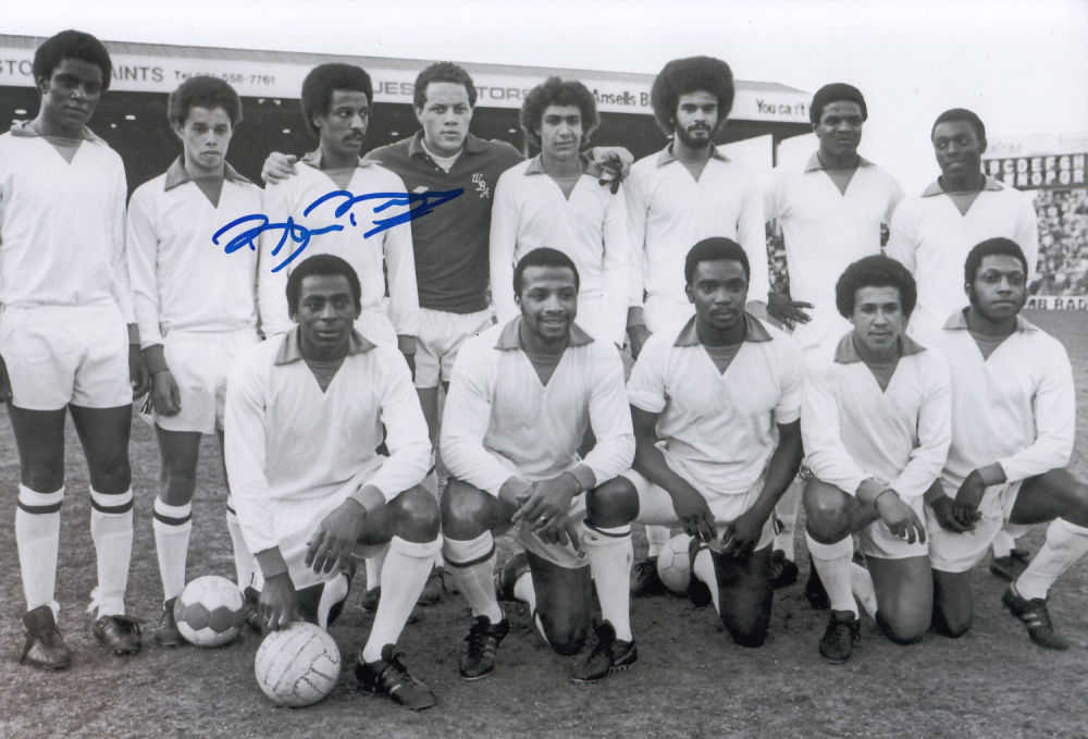 Lot 427: Autographed Brendon Batson 12 X 8 Photo: B/W,...