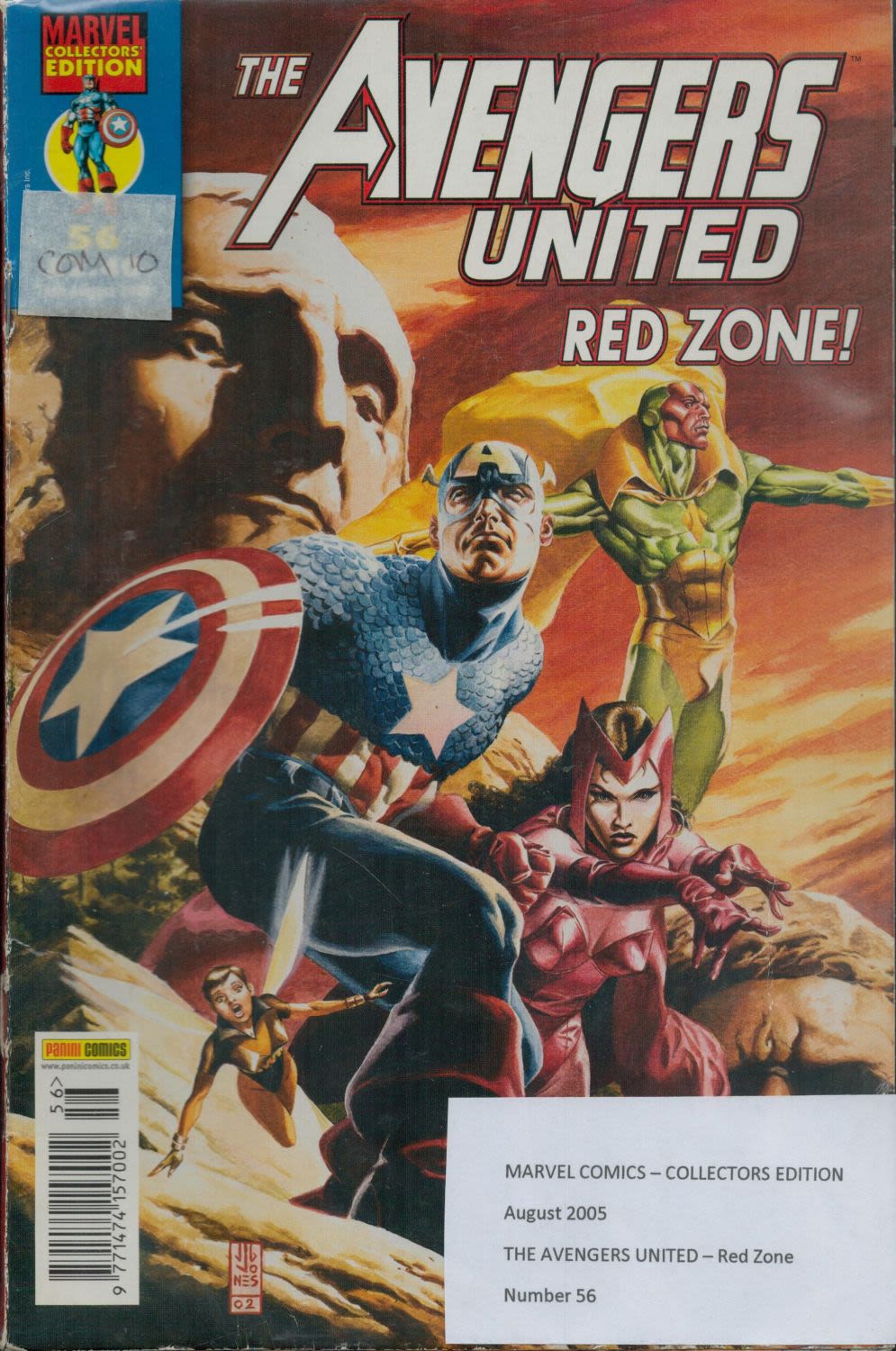 Lot 442: Marvel Comic The Avengers United Red Zone August...