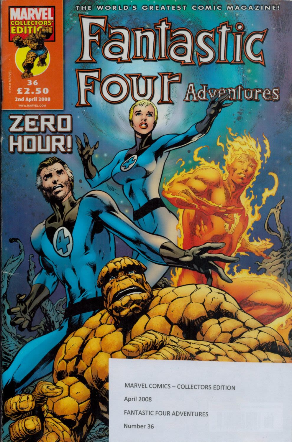Lot 446: Marvel Comic Fantastic Four Adventures Collector's Edition April...
