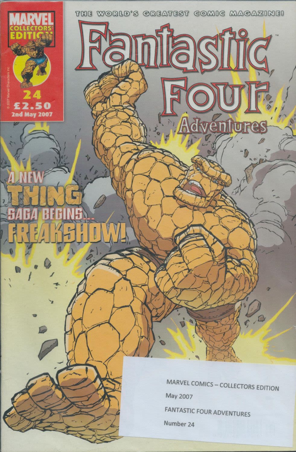 Lot 447: Marvel Comic Fantastic Four Adventures collector's edition May...