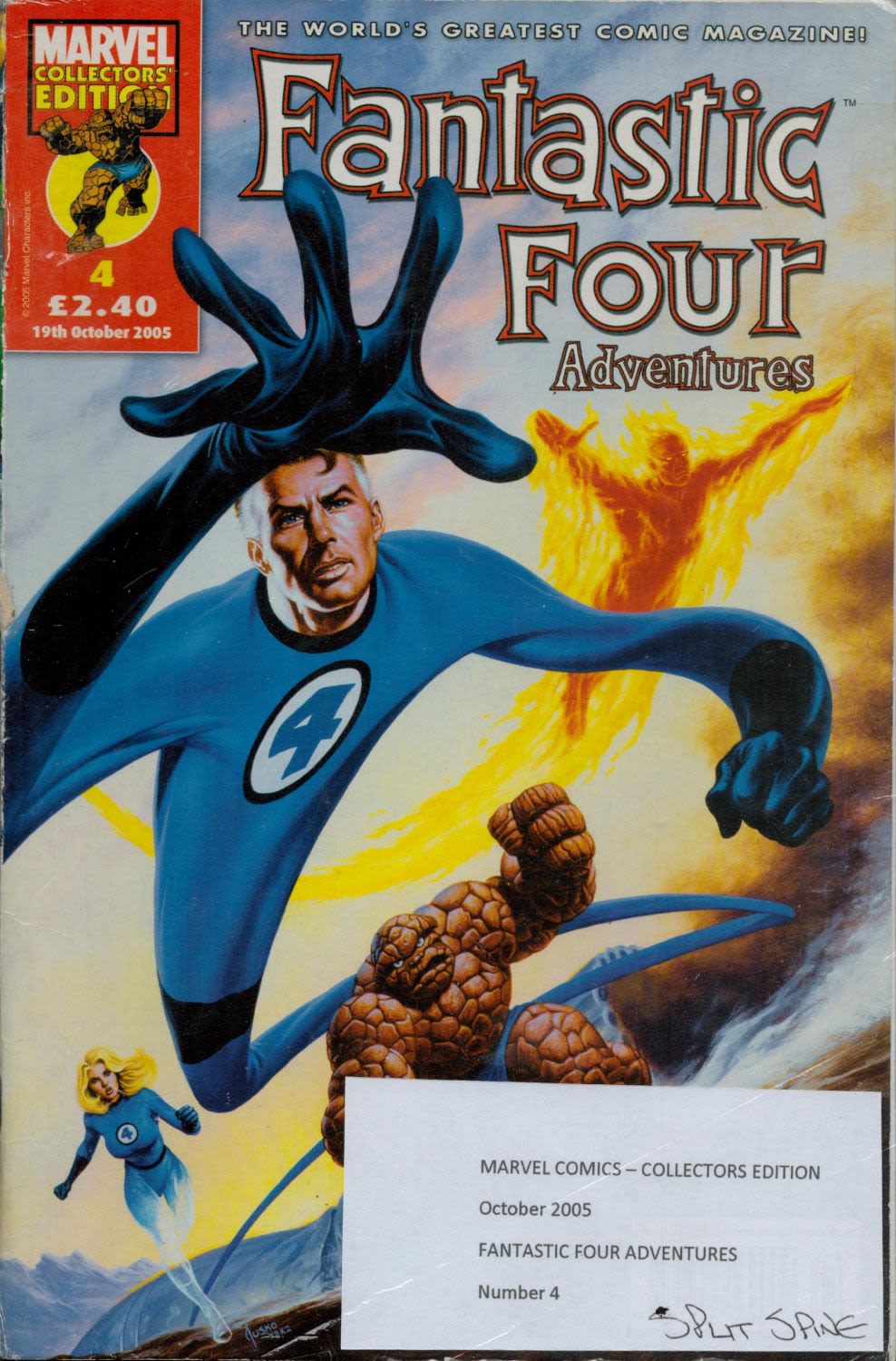 Lot 453: Marvel Comic Fantastic Four Adventures Collector's Edition October...