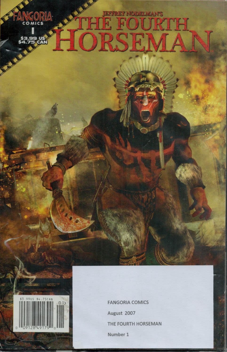 Lot 456: Fangoria Comics The Fourth Horseman August 2007 Number...
