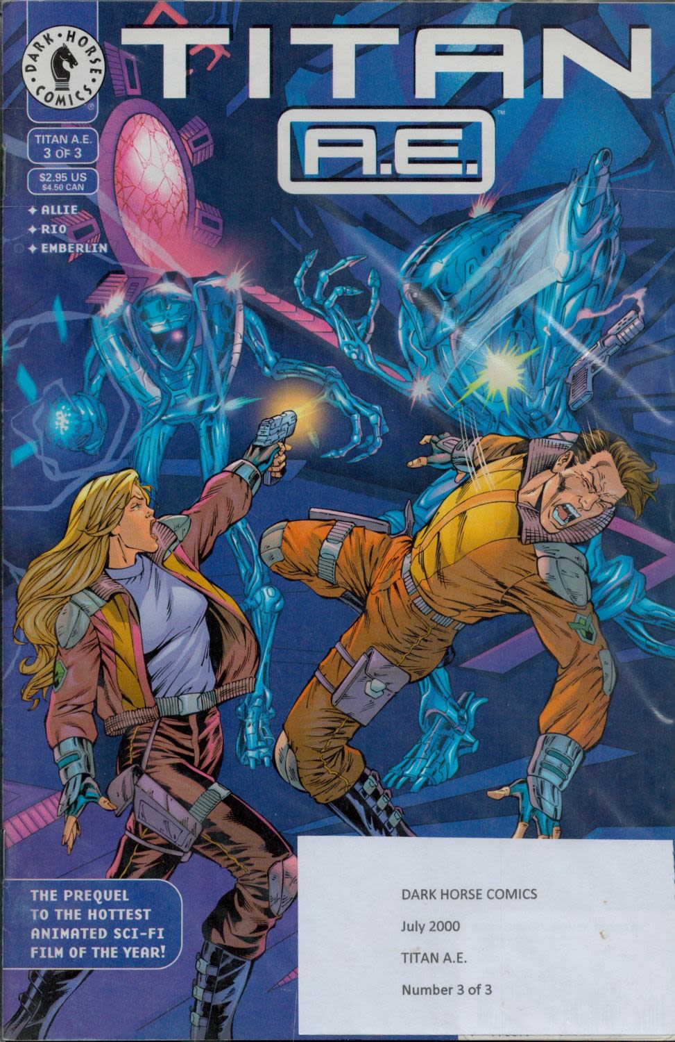 Lot 464: Dark Horse Comics Titan A. E July 2000...