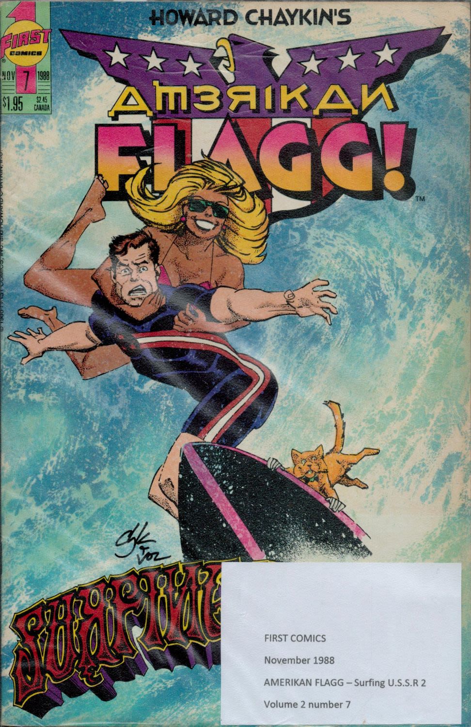 Lot 472: First Comics American Flagg Surfing USSR 2 November...