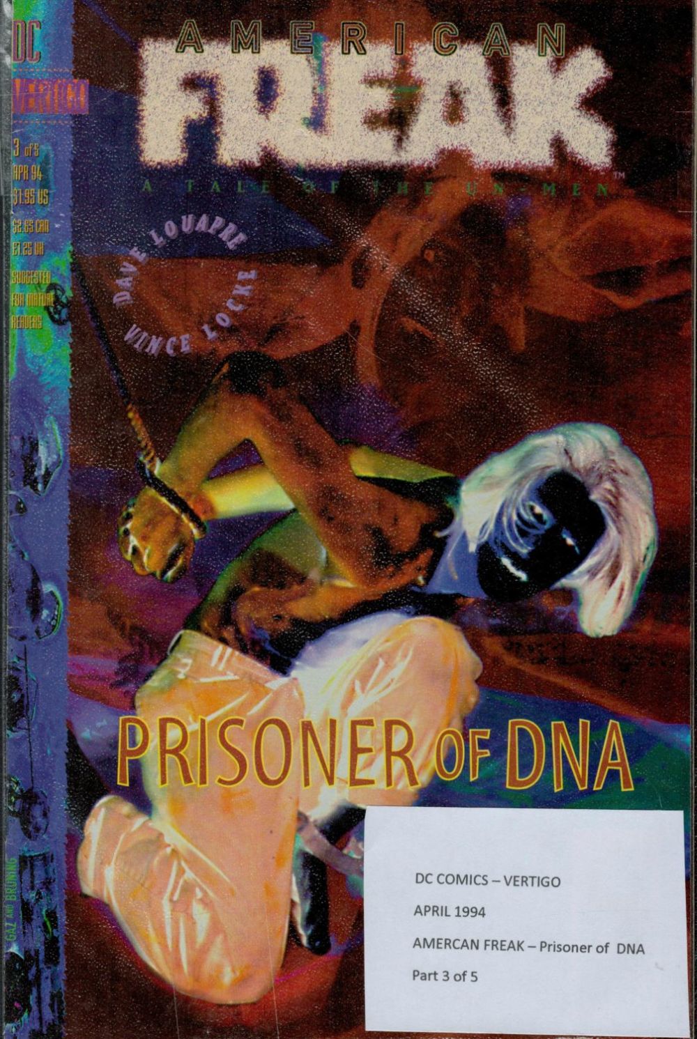 Lot 475: DC Comics American Freak Prisoner of DNA April...