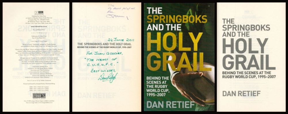 Lot 487: Dan Retief signed The Springboks and the Holy...