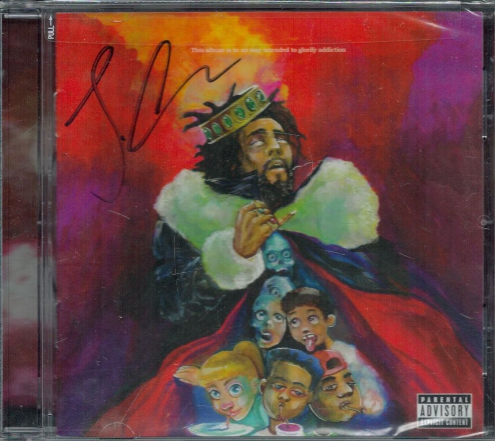 Lot 491: J Cole signed CD insert of KOD. American...