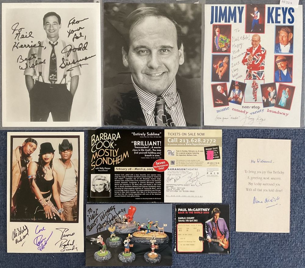 Lot 494: Assorted Signed Collection of 7 Signed Items. Includes...