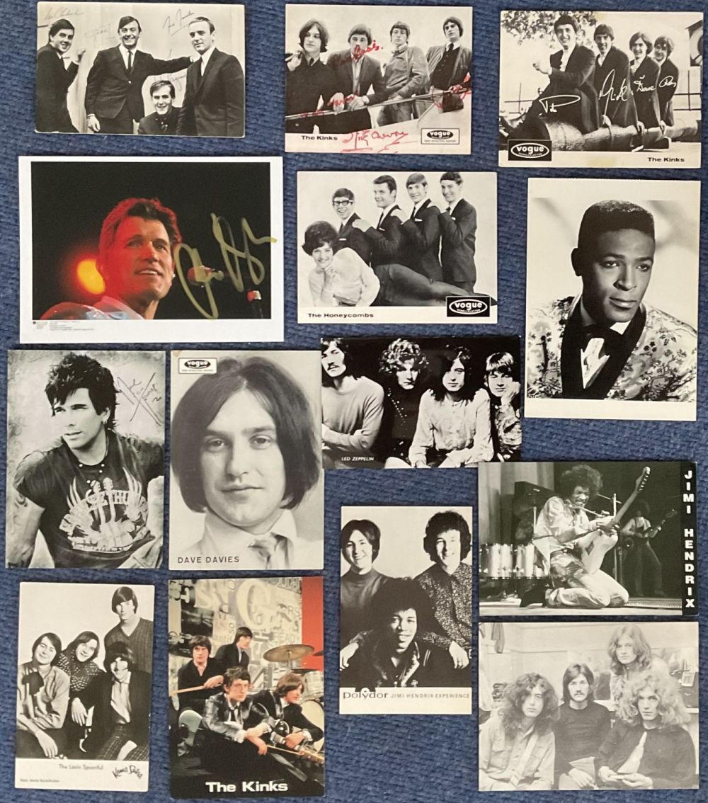 Lot 496: Music. Collection of 14 Photos, Promo Cards. 2...