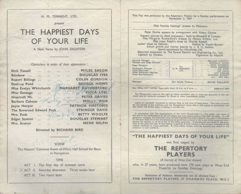 Lot 497: Tv Film. Margaret Rutherford, Molly Weir, Stringer Davis...