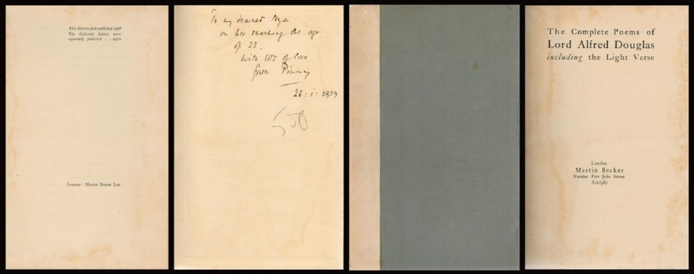 Lot 28: The Complete Poems of Lord Alfred Douglas -...