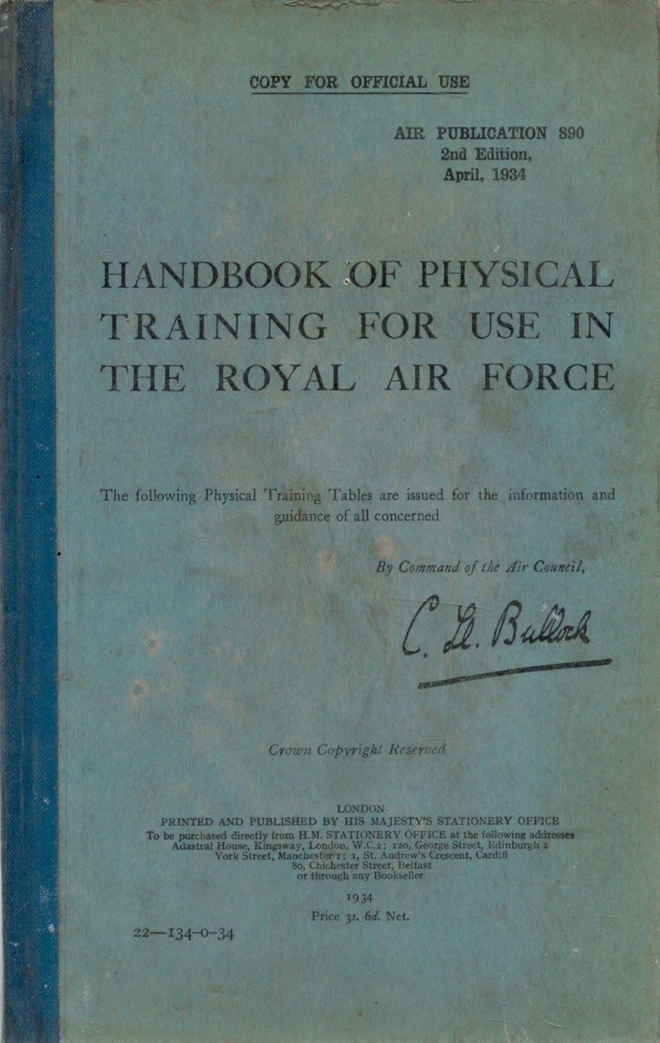 Lot 53: Handbook of Physical Training for use in The...