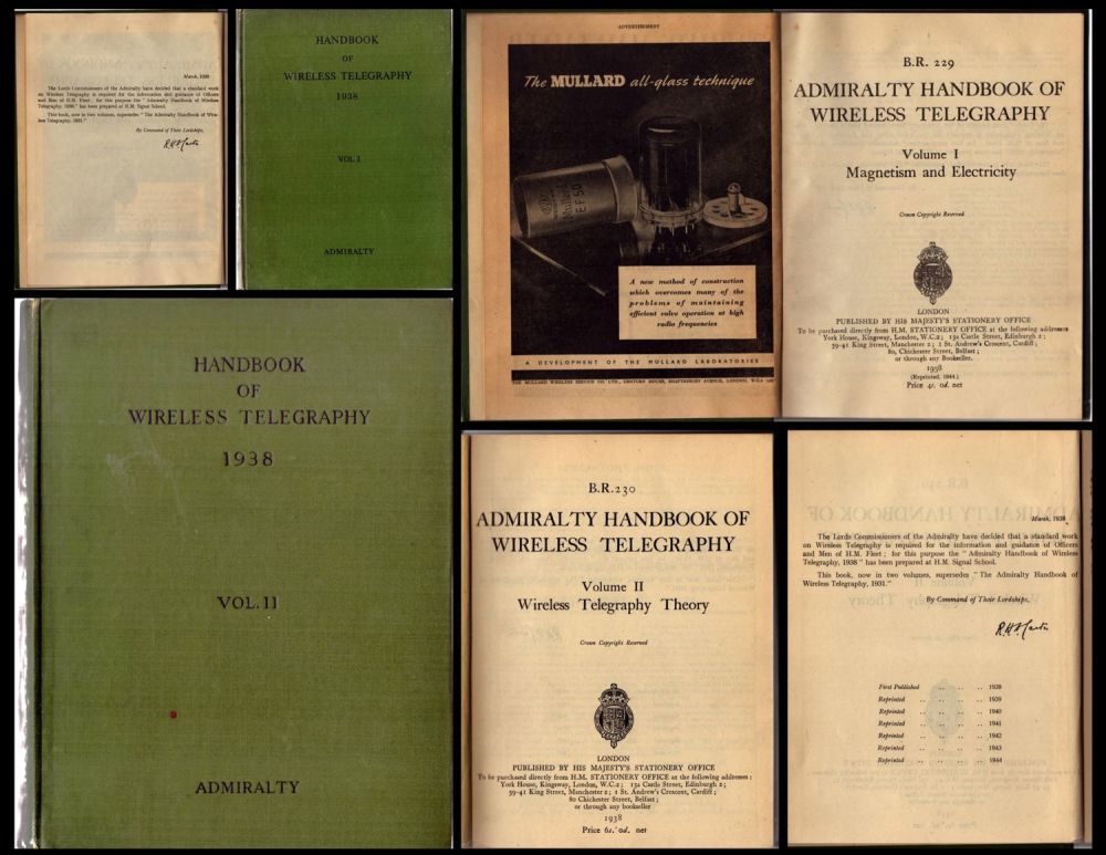 Lot 73: BR 229 Admiralty Handbook of Wireless Telegraphy Volume...