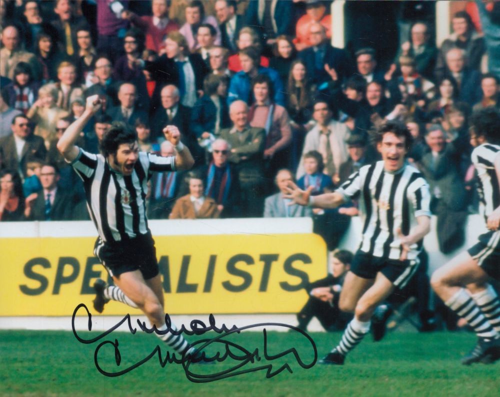 Lot 189: Malcom Macdonald signed Newcastle United 10x8 inches colour...