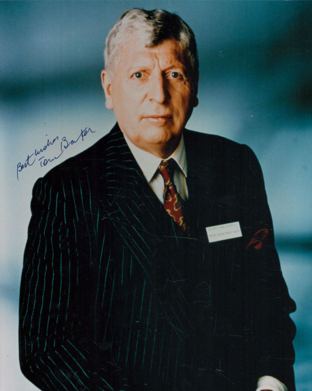 Lot 233: Tom Baker Doctor Who Actor Signed 8x10 Photo....