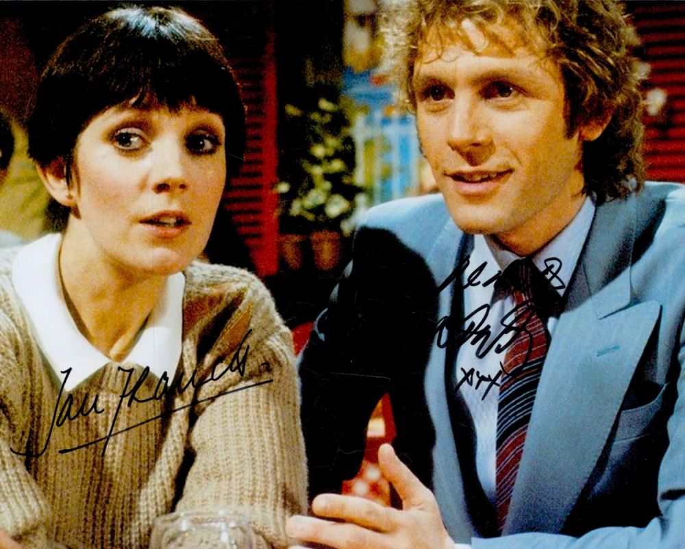 Lot 296: Jan Francis and Paul Nicholas signed Just Good...