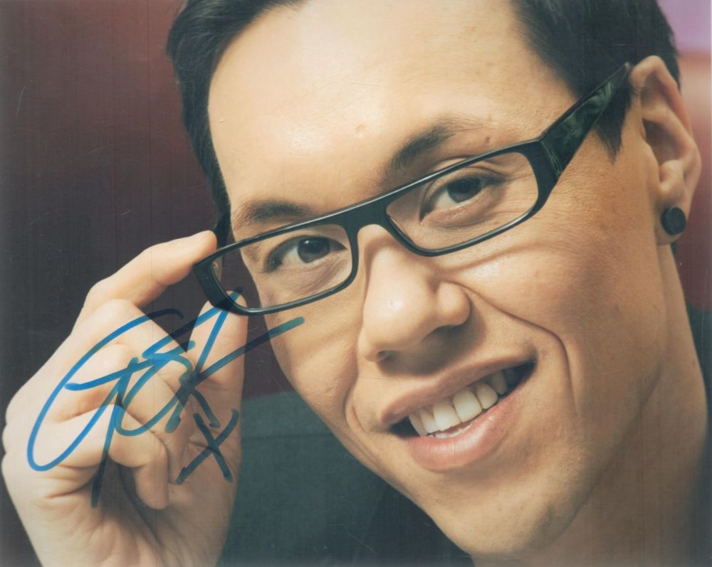 Lot 505: Gok wan signed 10x8 colour photo. Good condition....