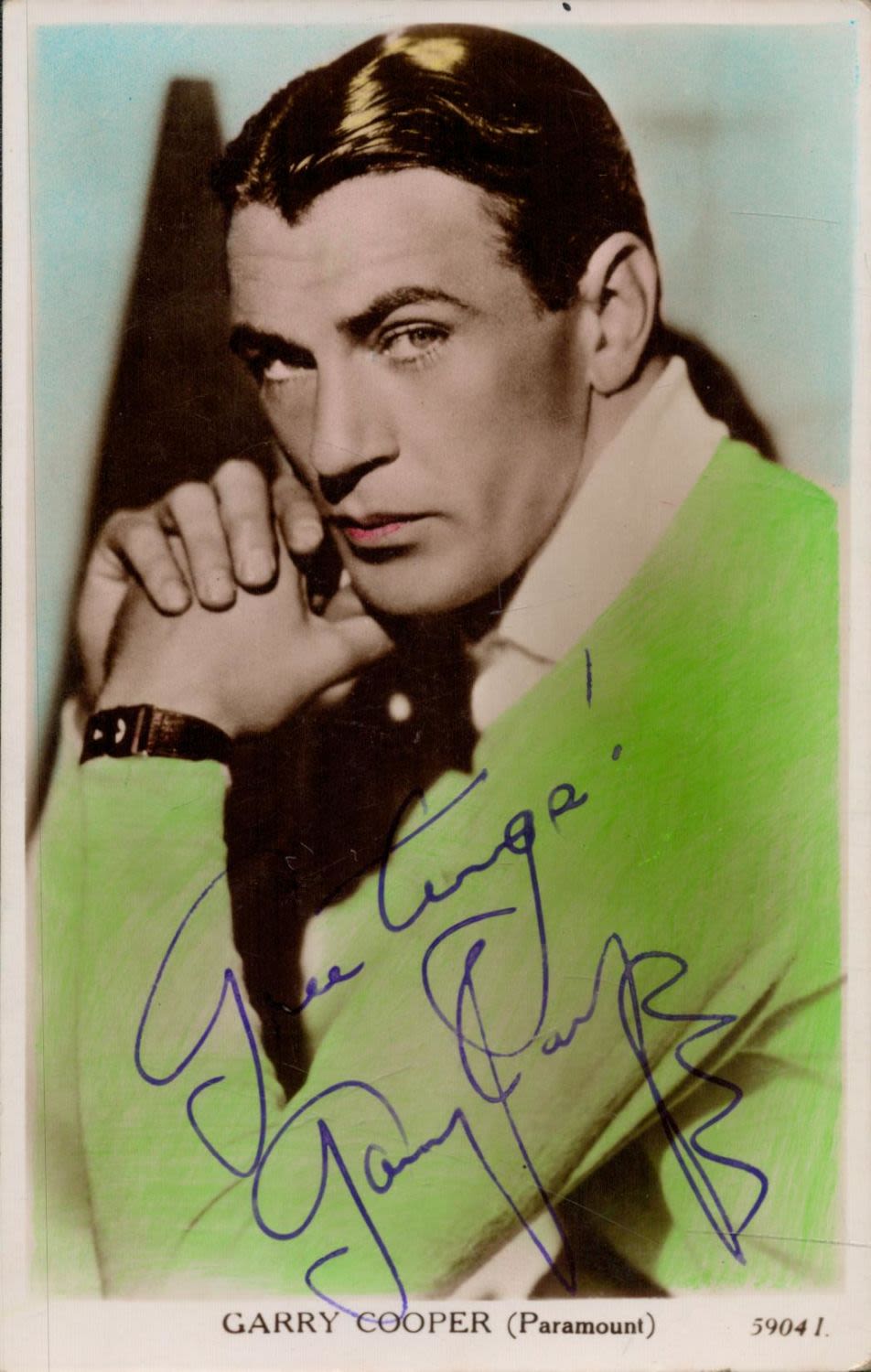 Lot 519: Garry Cooper Signed 5x3 inch Colour Photo. Signed...