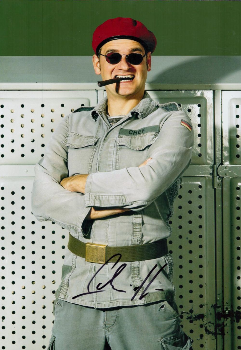 Lot 551: Holger Muller Signed Colour Photo, Film Actor-Ausbilder-Scmidt, Approx....