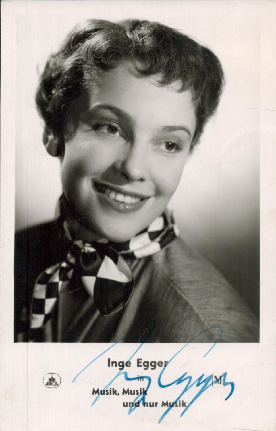 Lot 556: Inge Egger Signed Black and White Photo, Austia...