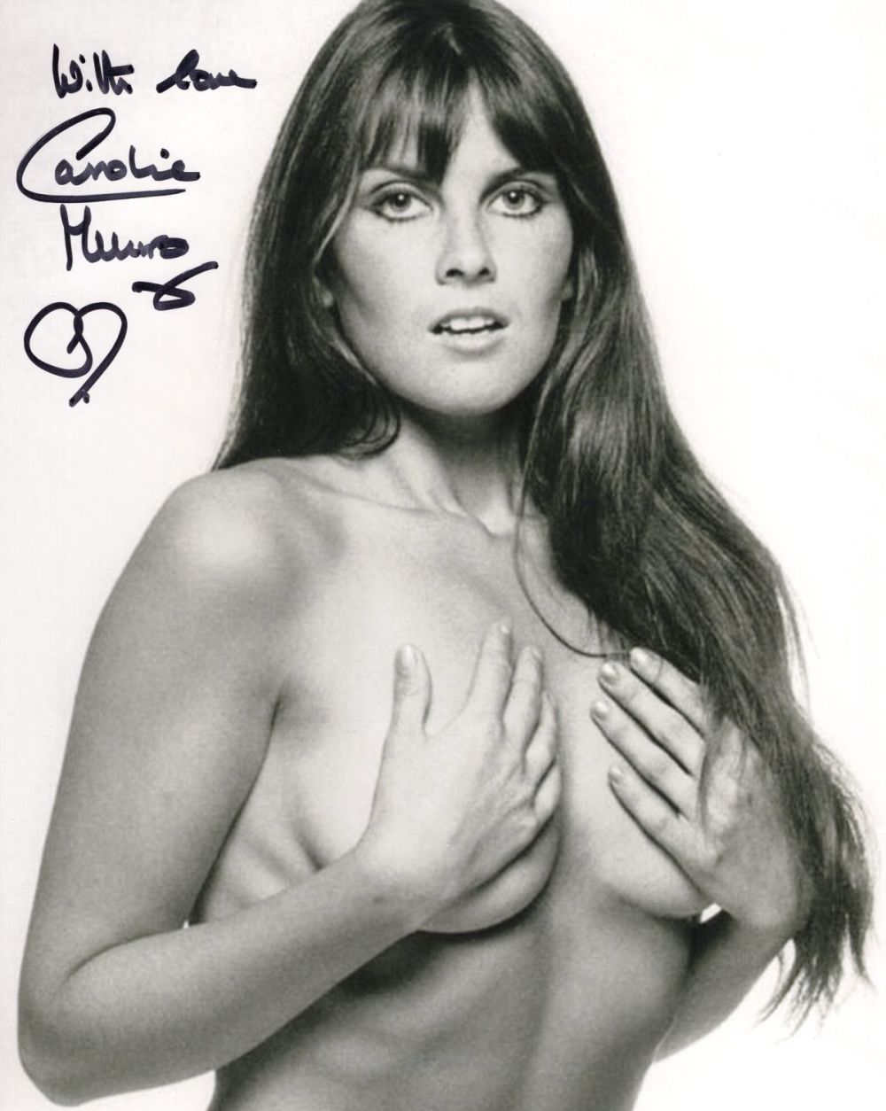 Lot 670: 007 Bond actress Caroline Munro signed topless sexy...