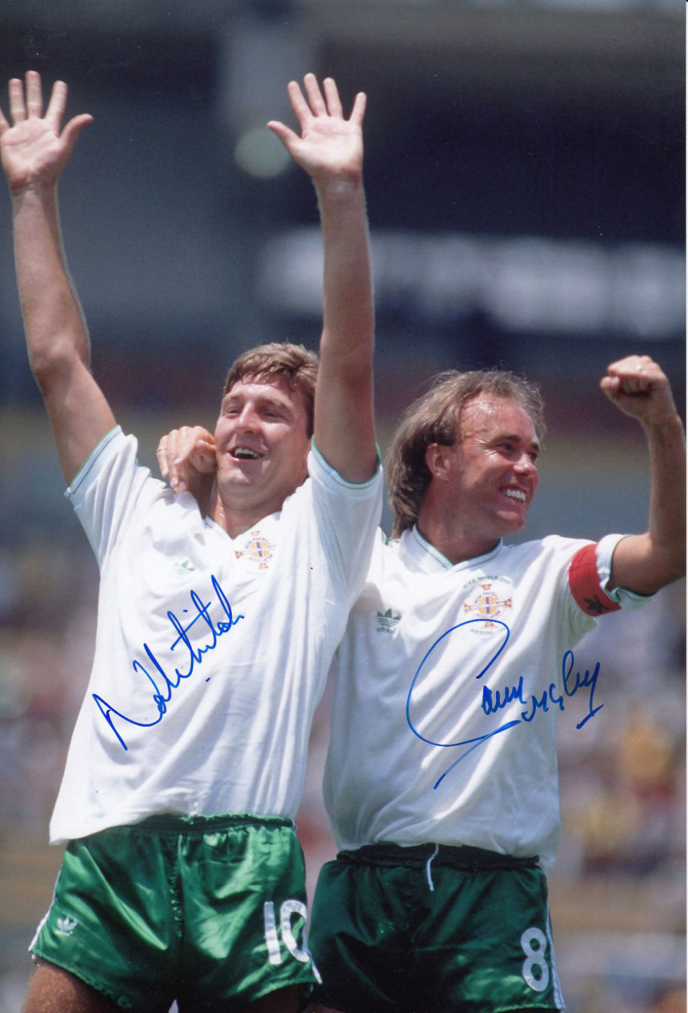 Lot 815: Autographed NORTHERN IRELAND 12 x 8 photo :...