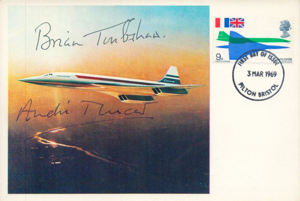 Lot 61: Andre Turcat and Brian Trubshaw, Concorde Test pilots....