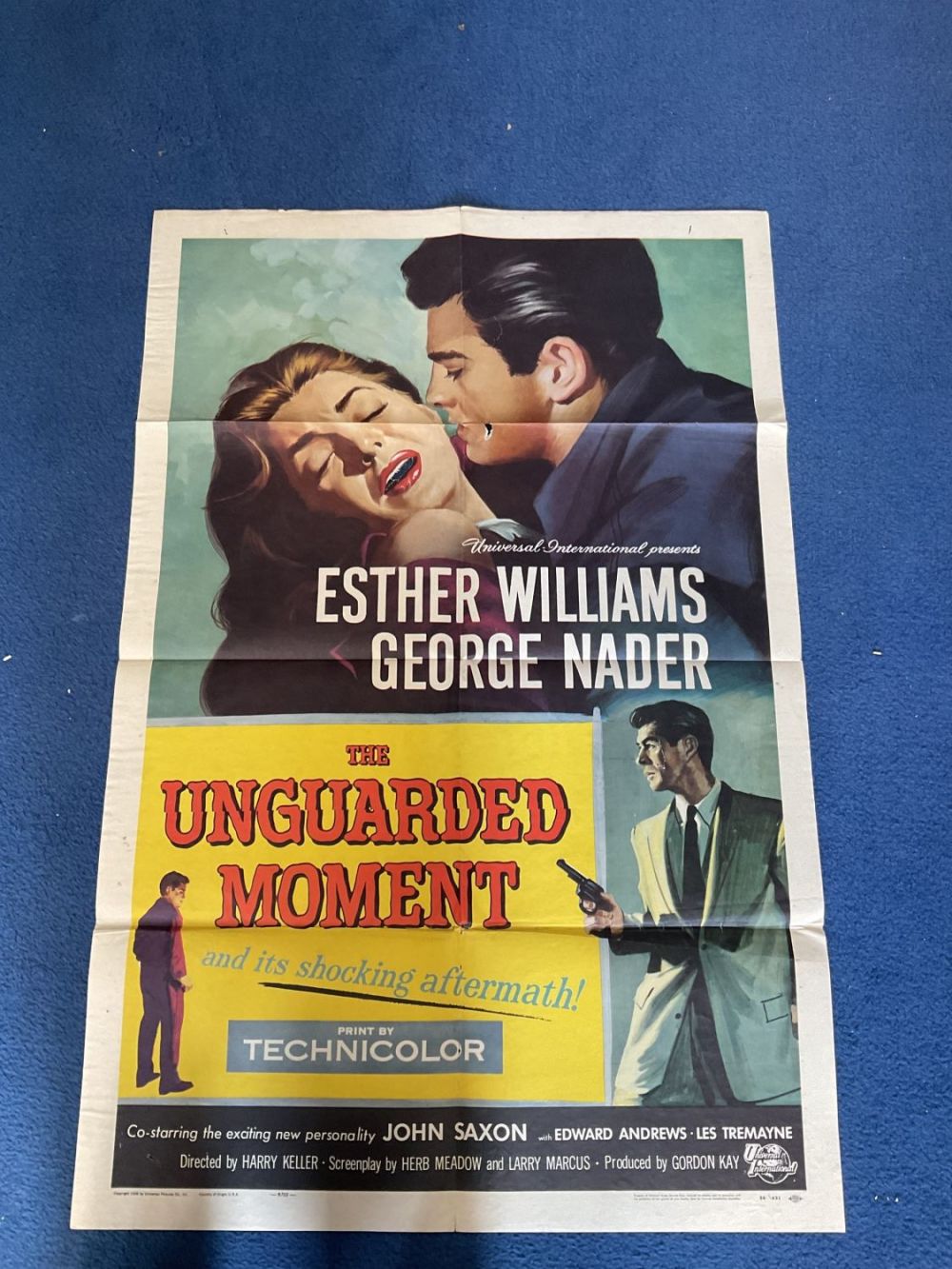 Lot 107: Original The Unguarded Moment Colour Movie Poster From...
