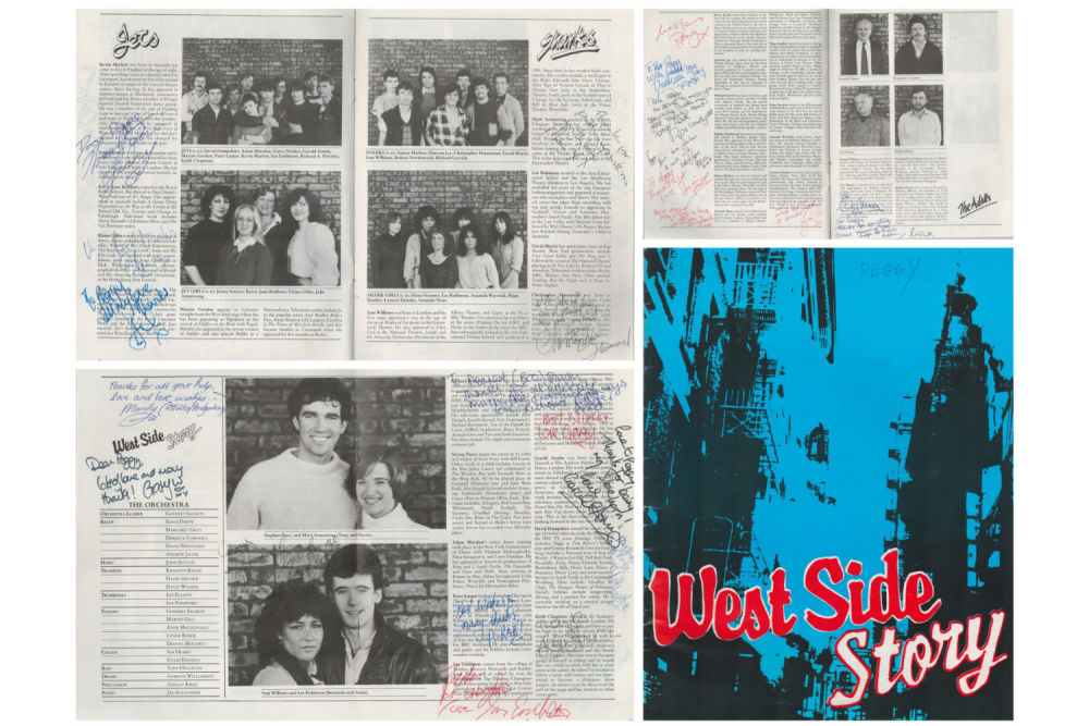 Lot 124: 23 Signed The West Side Story programme. Signed...