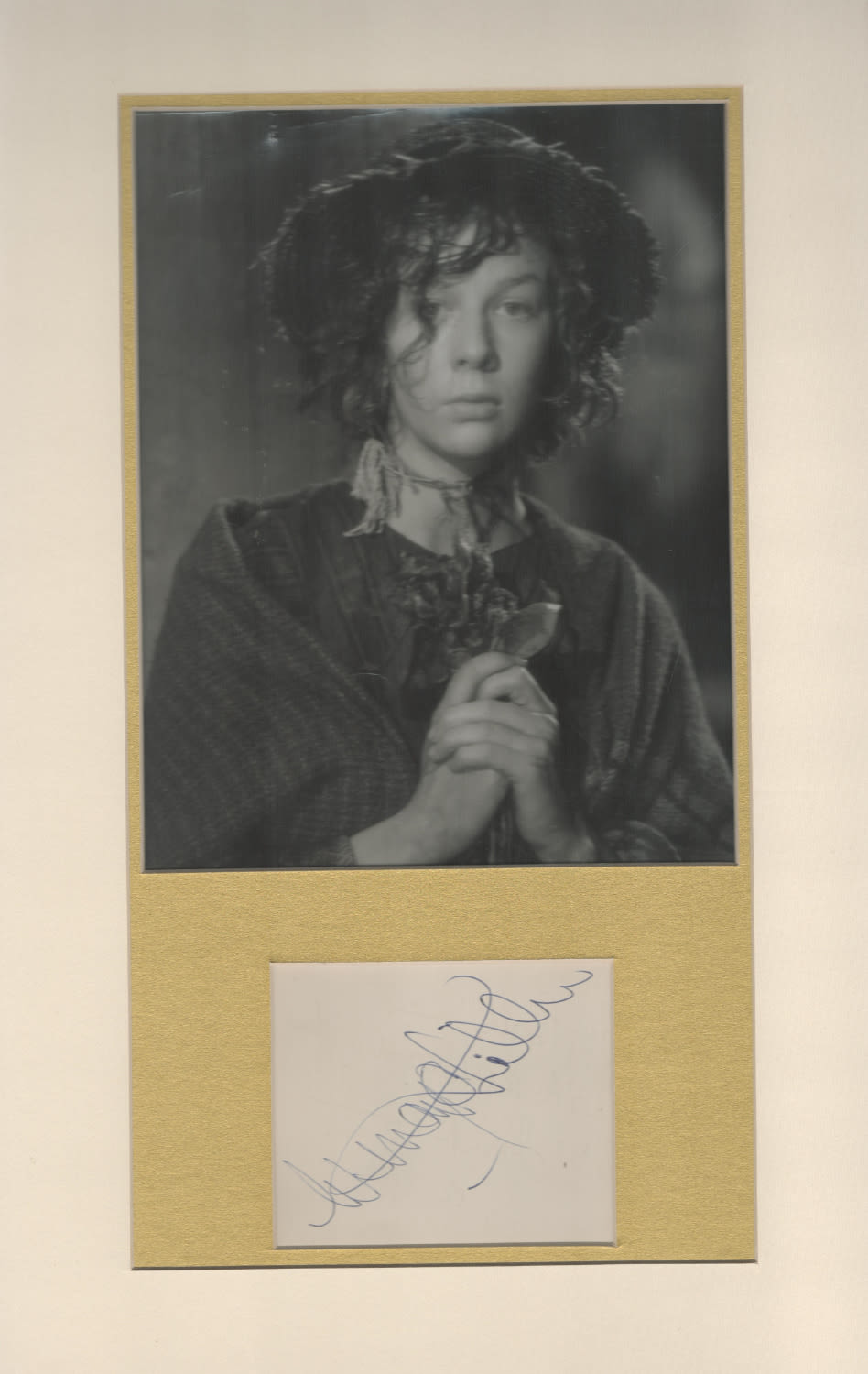 Lot 145: Wendy Hiller 17x11 overall mounted signature piece includes...