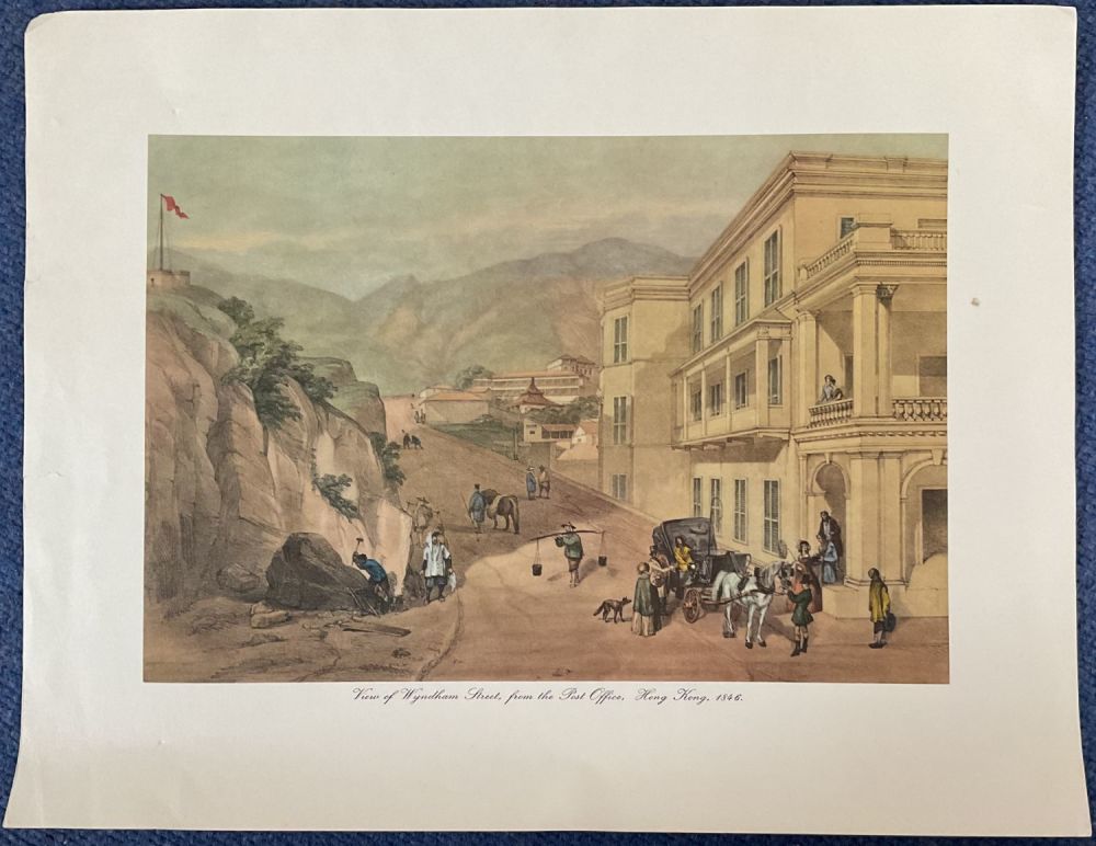 Lot 161: Prints. Colour Print Titled View of Wyndham Street,...