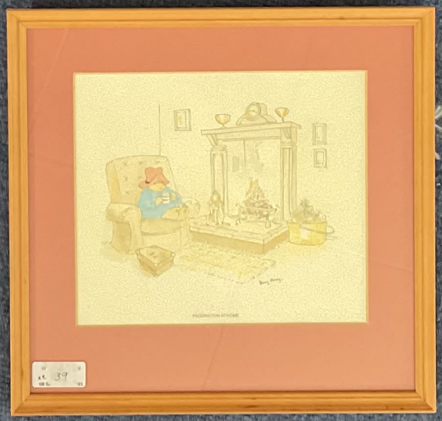 Lot 162: Prints. Paddington At Home Colour Print by Barry...