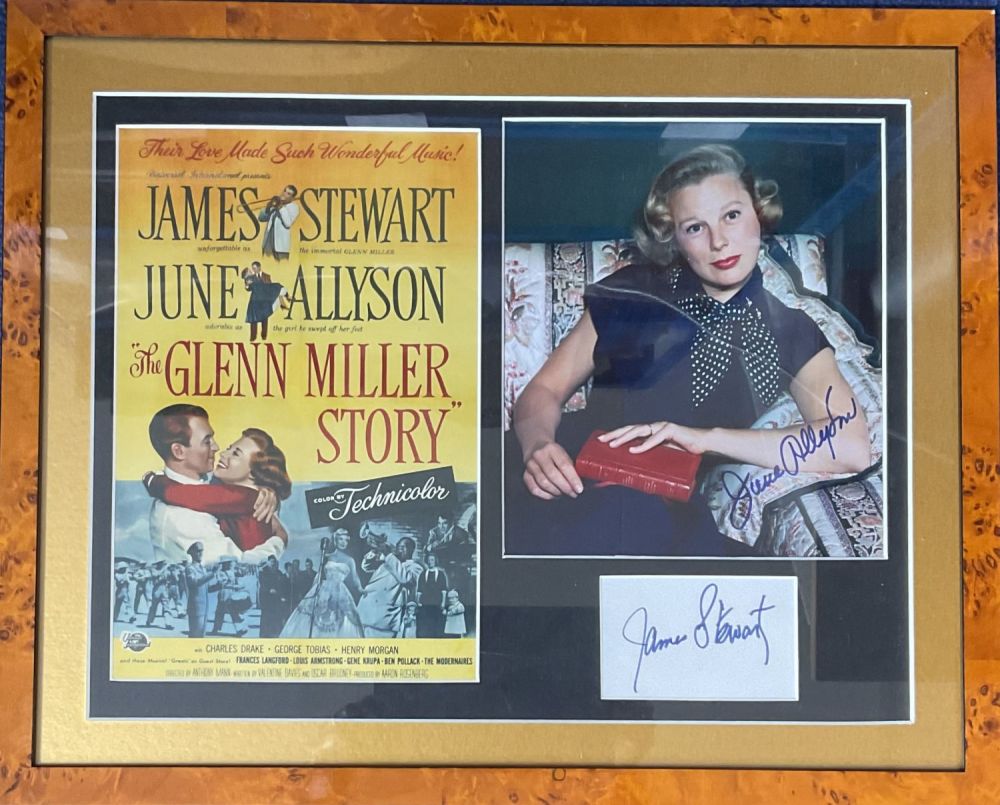 Lot 192: Tv and Film. James Stewart Signed Signature Card,...