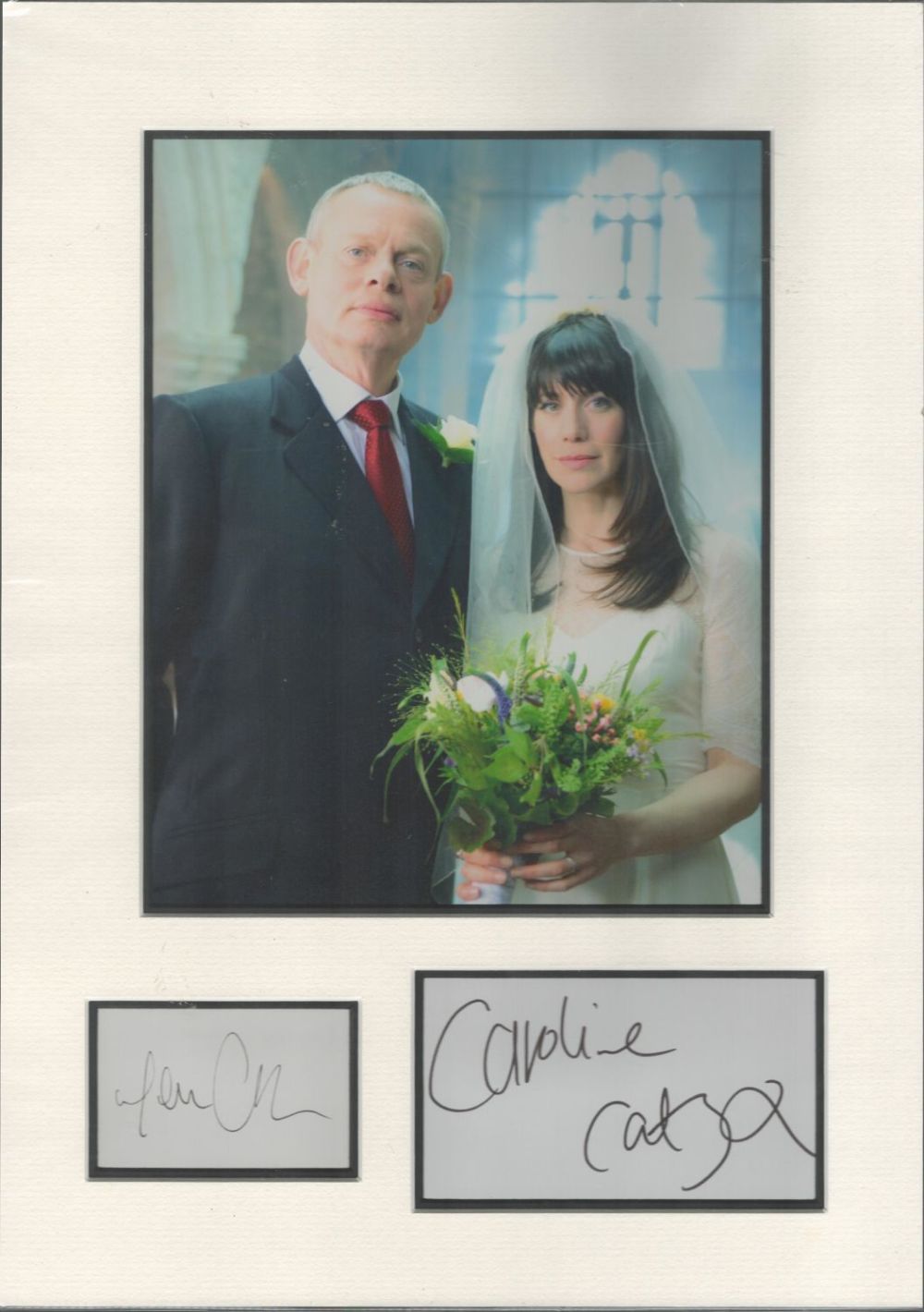 Lot 232: Martin Clunes and Caroline Catz 16x12 overall Doc...