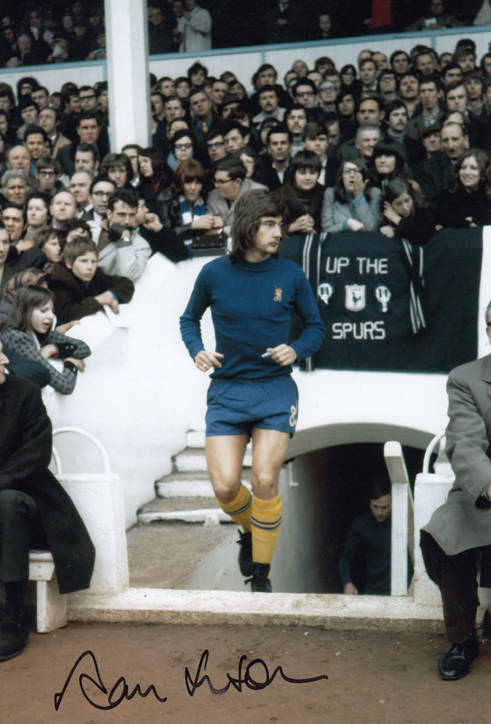 Lot 302: Autographed Alan Hudson 12 X 8 Photo: Col,...
