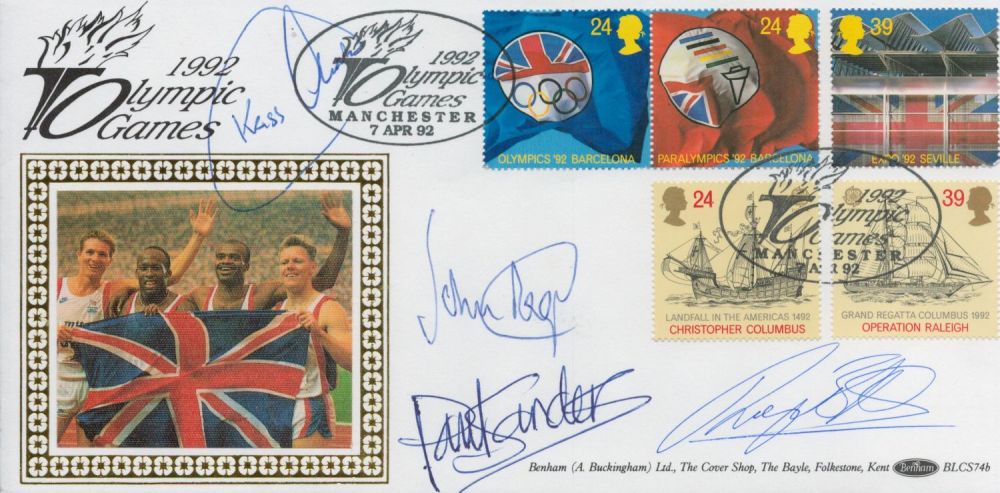 Lot 352: Kriss Akabusi, John Regis, Paul Tander and Roger...