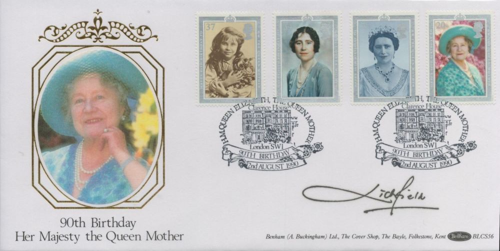 Lot 358: Lord Lichfield signed The Queen Mother 90th birthday...