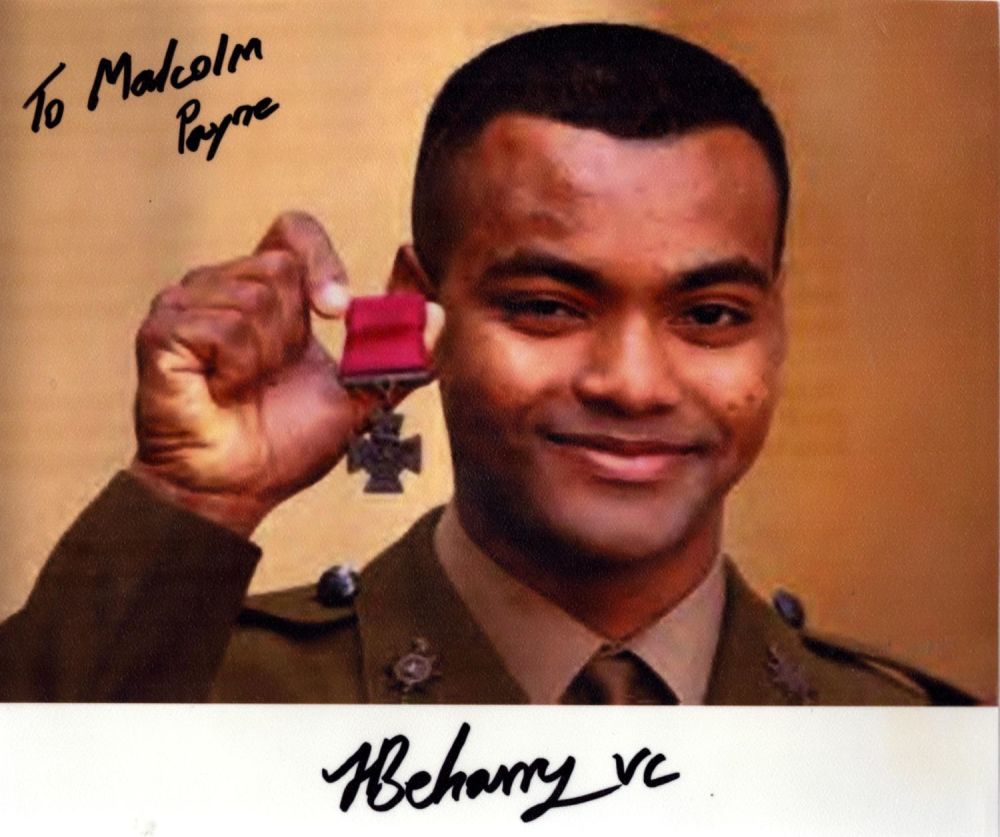Lot 421: Sergeant Major Johnson Gideon Beharry, VC Signed 6...