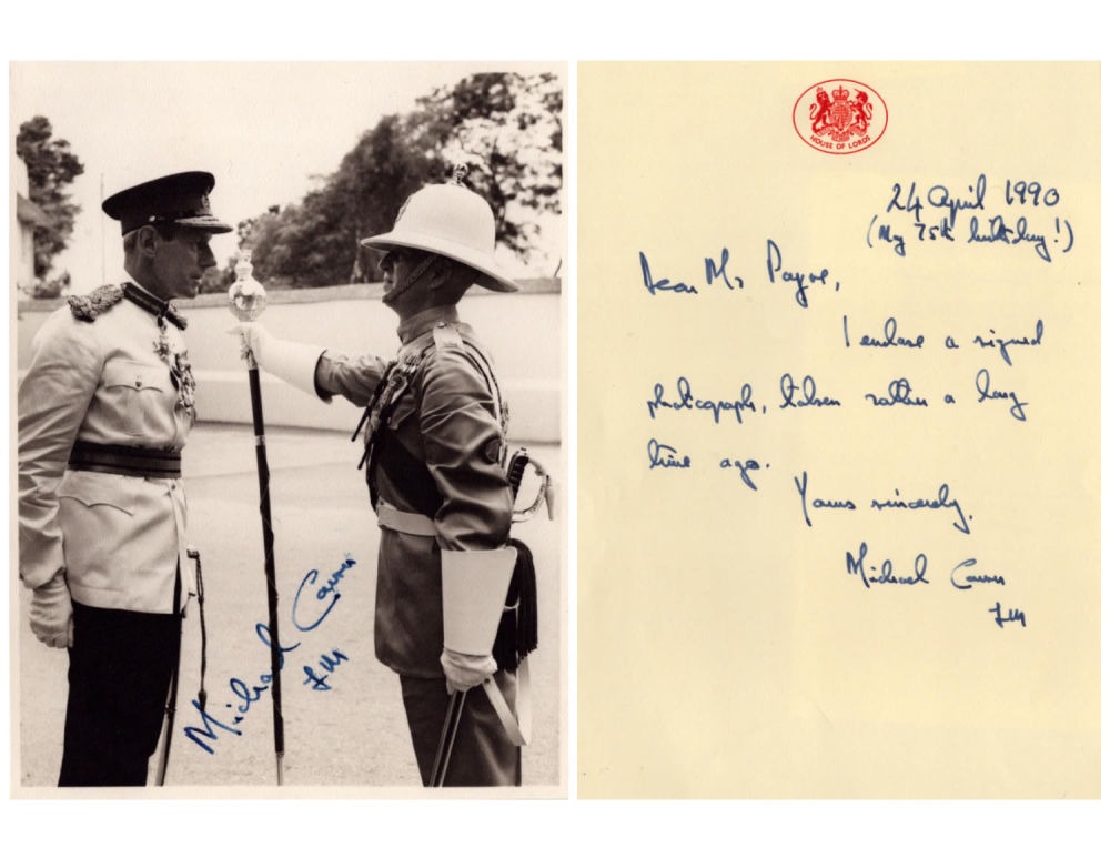 Lot 440: WW2. Lord Field Marshal Michael Carver KCB CB...