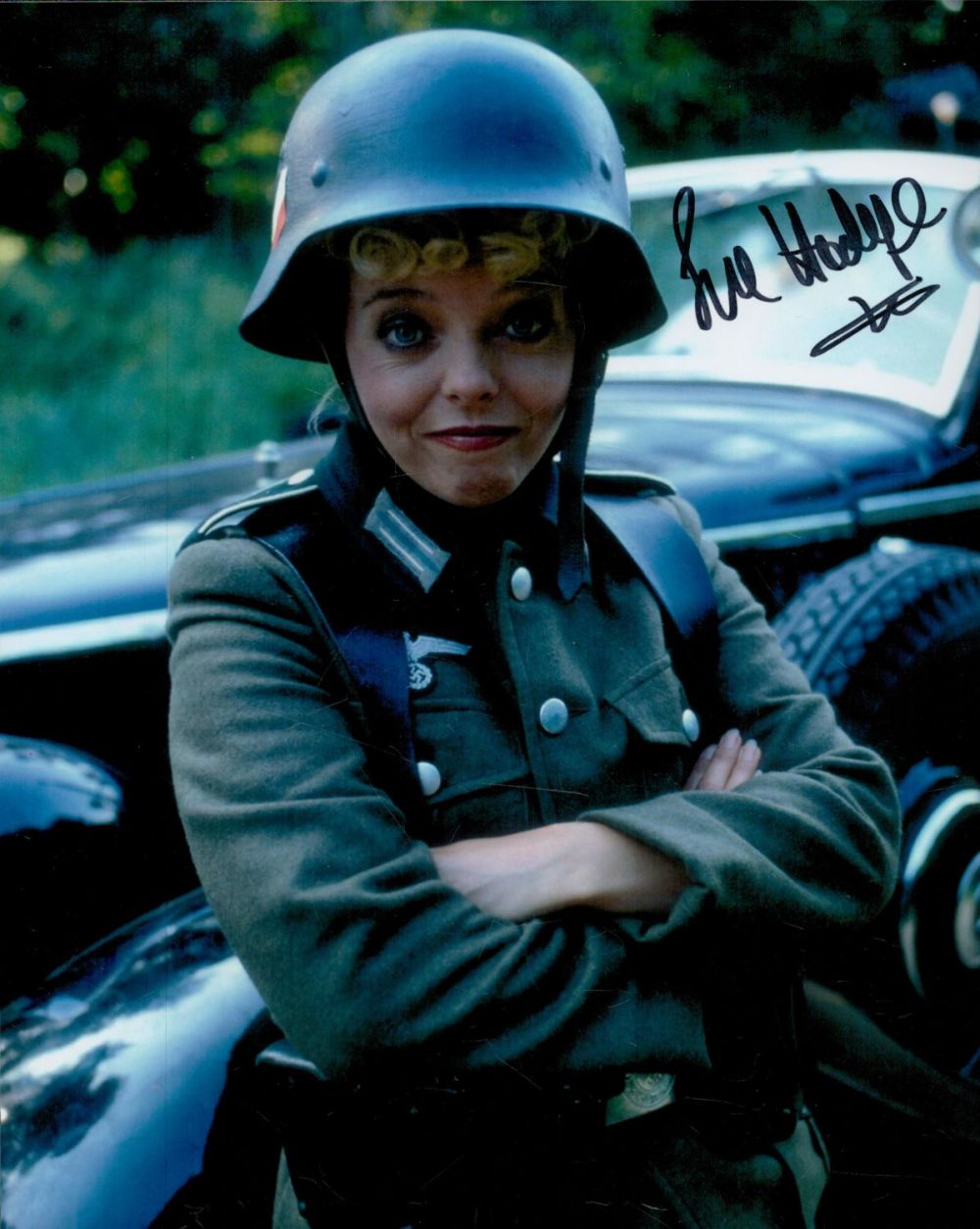 Lot 483: Sue Hodge signed 10x8inch colour Allo Allo photo....