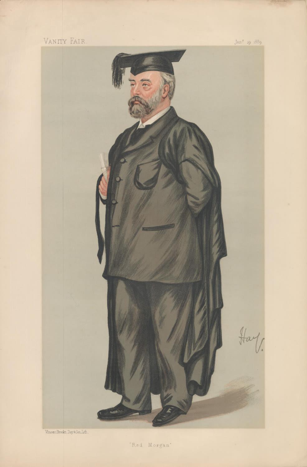 Lot 503: Vanity Fair print. Titled Red Morgan. Subject The...