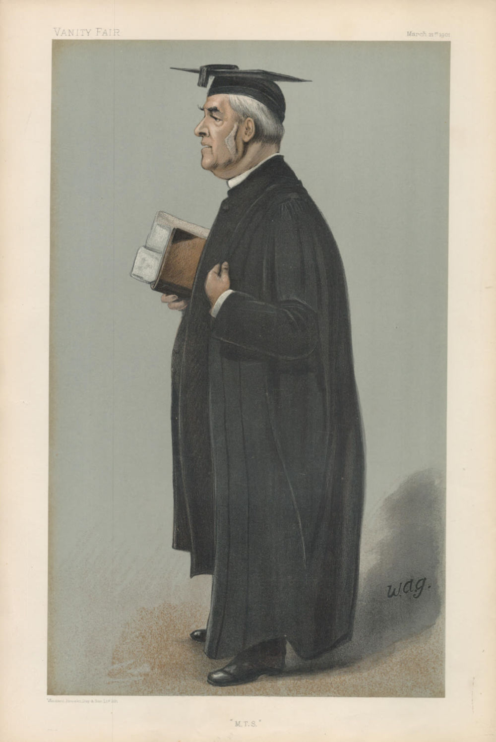 Lot 504: Vanity Fair print. Titled M T S. Subject...