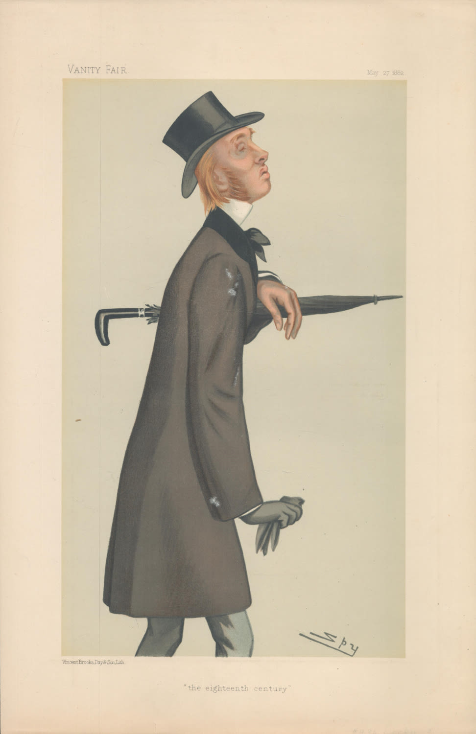 Lot 508: Vanity Fair print. Titled The Eighteenth Century. Subject...