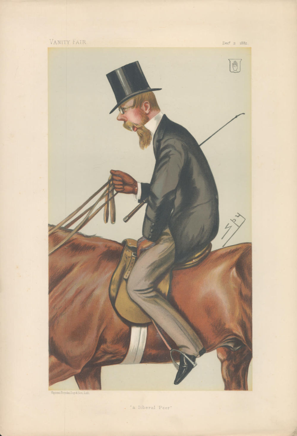 Lot 510: Vanity Fair print. Titled A Liberal Peer. Subject...