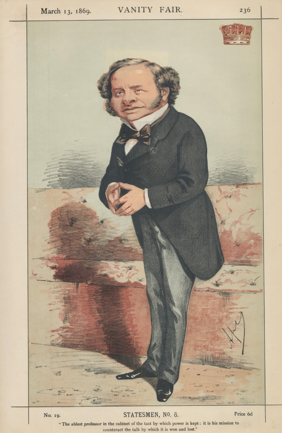 Lot 517: Vanity Fair print. Titled Statesmen No 6. Subject...