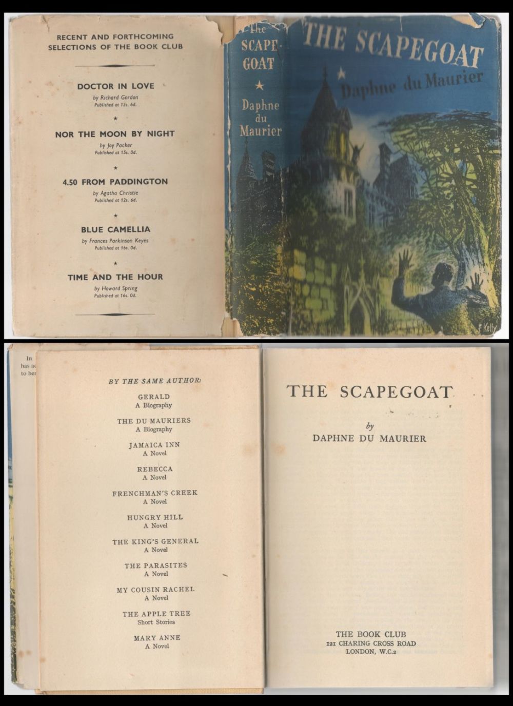 Lot 527: Book. Titled The Scapegoat by Daphne Du Maurier....