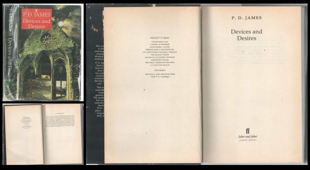 Lot 534: Book. Titled Devices and Desires by PD James....