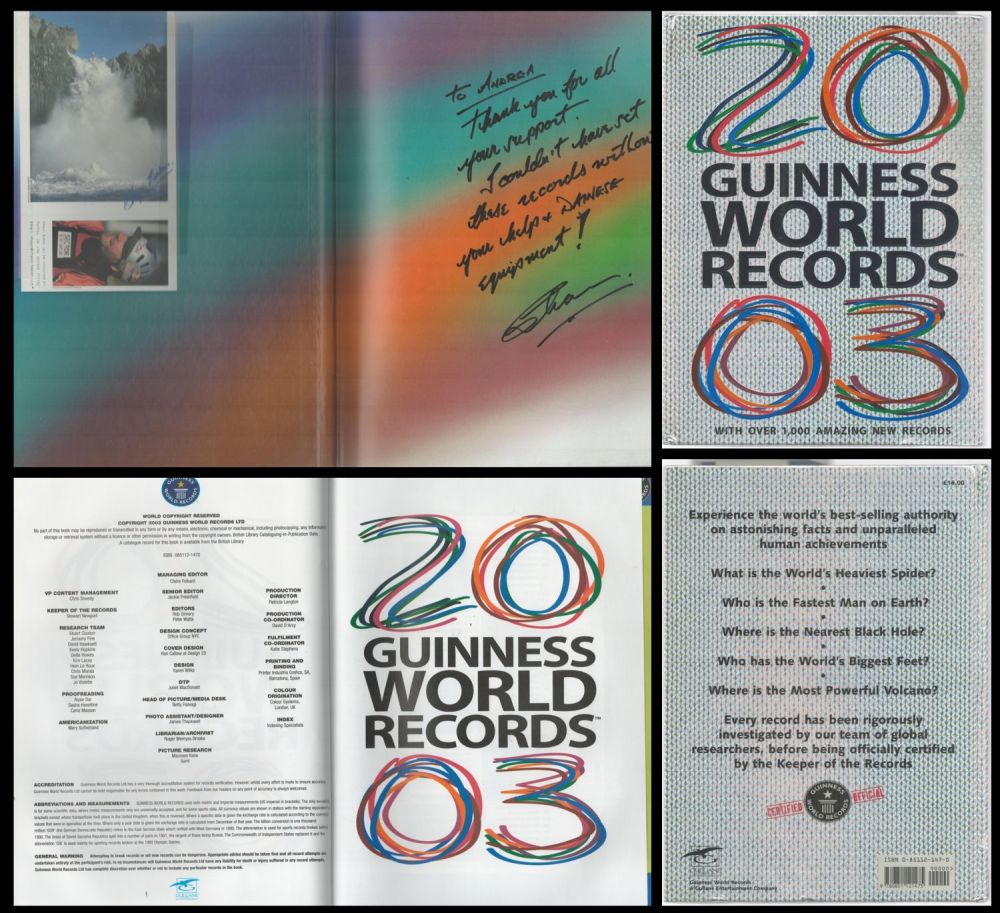 Lot 541: Book. Titled Guinness World Records 2003 Hardback Book...